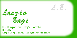 laszlo bagi business card